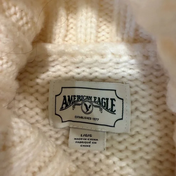 Cozy American Eagle Turtleneck Sweater - Picture 3 of 7